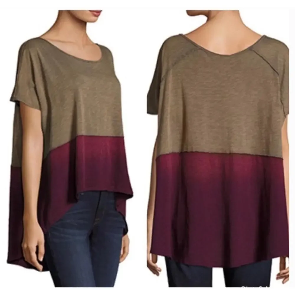 Free People We the Free Midnight Color Block Tee